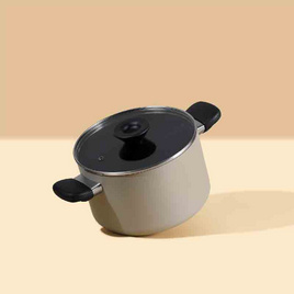 MEYER Bauhaus หม้อต้ม 2 หู ขนาด 20 ซม.3.8 ลิตร พร้อมฝา Stockpot (13768-TE12) - MEYER, ห้องครัวและอุปกรณ์