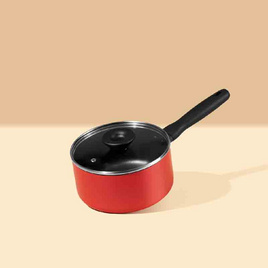 MEYER Bauhaus Induction หม้อมีด้ามจับ ขนาด 18 ซม.1.9 ลิตร พร้อมฝา Saucepan (14201-TE12) - MEYER, เครื่องครัวและอุปกรณ์