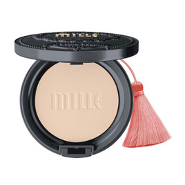 MILLE แป้งผสมรองพื้น Charcoal Matte Cover Pact SPF25 PA++ 11 กรัม #01 Light - Mille, Mille