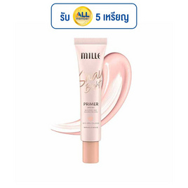 MILLE ไพรม์เมอร์ Snail Bright Primer SPF15 PA+ 15 กรัม - Mille, ครีมรองพื้น