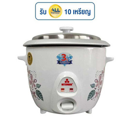 MITSUMARU หม้อหุงข้าวไฟฟ้า 1.0 ลิตร รุ่น AP-1810 ลายดอกไม้ - Mitsumaru, หม้อหุงข้าวอุ่นทิพย์