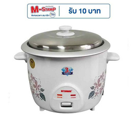 MITSUMARU หม้อหุงข้าวไฟฟ้า 1.8 ลิตร รุ่น AP-1818A ลายดอกไม้ - Mitsumaru, หม้อหุงข้าวอุ่นทิพย์