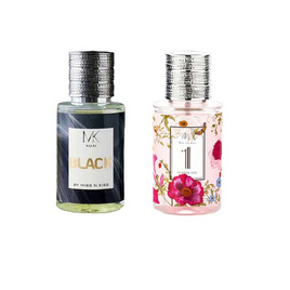 MK Man น้ำหอม Black Perfume 35 มล. + Miss and Kiss Perfume มล. No.1 หอมหวานกลิ่นคุณหนู (แพ็ก 2 ชิ้น) - Miss and Kiss Perfume, ดูแลผิวกาย และน้ำหอม