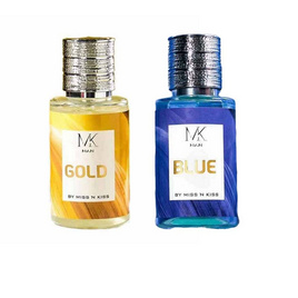 MK Man น้ำหอม Gold Perfume 35 มล. + MK Man Blue Perfume 35 มล. (แพ็ก 2 ชิ้น) - Miss and Kiss Perfume, ดูแลผิวกาย และน้ำหอม