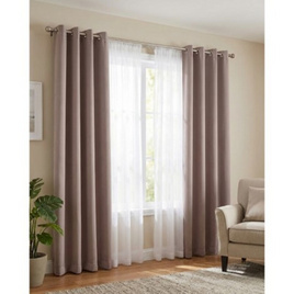 MODA Home and Living ผ้าม่านประตู 130x220cm. รุ่น Light Brown สีน้ำตาลอ่อน - Moda, ผ้าม่าน มูลี่ และอุปกรณ์