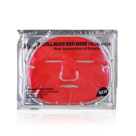 MOODS แผ่นมาส์กหน้า COLLAGEN RED WINE FACIAL MASK 60 กรัม (แพ็ก 2 ชิ้น) - Moods Skincare, Moods Skincare