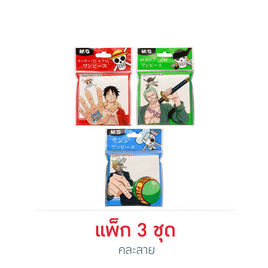 M&G กระดาษโน้ตแถบกาว 80 แผ่น คละลาย One Piece (แพ็ก 3 ชุด) - M&G, One Piece