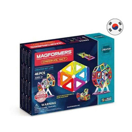 Magformers ของเล่นตัวต่อแม่เหล็ก ชุดสวนสนุก
(เซ็ต 46 ชิ้น) - Magformers, ตัวต่อ