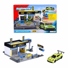 Majorette เซตจำลองโชว์รูมรถ Motosport DTM Pit พร้อมโมเดลรถ 1 คัน - Majorette