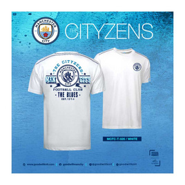 Manchester City เสื้อคอกลมแมนเชสเตอร์ซิตี้ สีขาว - Manchester City, 7Online