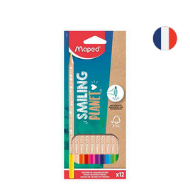 Maped สีไม้ 12 สี SMILING PLANET CO/831800 - Maped, เครื่องเขียน