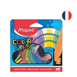 Maped สีชอล์ก แท่งใหญ่ 6 สี COLOR'PEPS CO/936010 - Maped, เครื่องเขียน