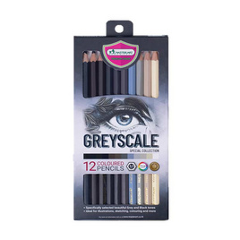 Master Art ดินสอสี 12 สี Special Collection - GREYSCALE - Master Art, เครื่องเขียน