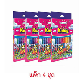 Master Art ปากกาสีเมจิก รุ่น Kiddy คิดดี้ 12 สี (แพ็ก 4 ชุด) - Master Art, Master Art