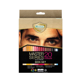 Master Series ดินสอสี 20 สี SKIN SET - Master Art, หนังสือ เครื่องเขียน