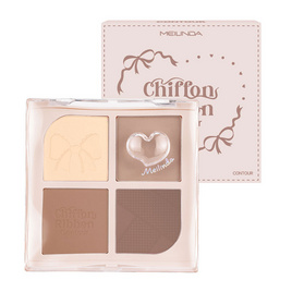Meilinda พาเลทคอนทัวร์ Chiffon Ribbon Contour 8.8 กรัม - Meilinda, ครีมรองพื้น