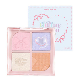 Meilinda พาเลทไฮไลท์ Chiffon Ribbon Highlight 8.8 กรัม - Meilinda, ไฮไลท์ & ชิมเมอร์