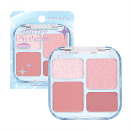 Meilinda พาเลทอายแชโดว์ Glitter On Shadow Palette 6.8 กรัม - Meilinda, ทาตา