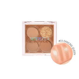 Merrezca พาเลทอายแชโดว์ Pro Eyeshadow Palette 4x1.2กรัม - Merrezca, ตกแต่งดวงตา