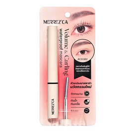 Merrezca มาสคาร่า Volume and Curling Waterproof Mascara 6.5 มล. - Merrezca, ตกแต่งดวงตา