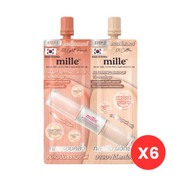 Mille คอนซีลเลอร์ Duo Perfect Skin Cover Corrector & Concealer 3 กรัม+3 กรัม แพ็ก 6 ชิ้น - Mille, คอนซีลเลอร์