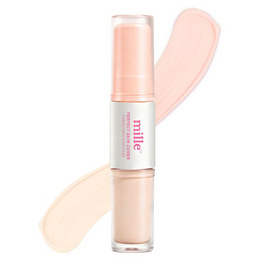 Mille คอนซีลเลอร์และคอเรคเตอร์ Duo Perfect Skin Cover Corrector & Concealer 5กรัม+5กรัม - Mille