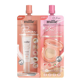 Mille ไพร์เมอร์คุชชั่น Duo Primer Glow Cushion 4 X4 กรัม (แพ็ก 6 ชิ้น) - Mille, ผิวหน้า