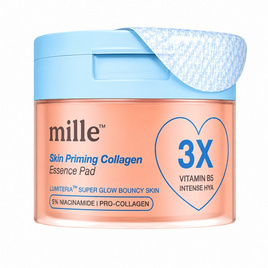 Mille แผ่นเอสเซนส์ Skin Priming Collagen Essence Pad (60แผ่น) 150มล. - Mille