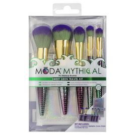 Moda เซ็ทแปรงแต่งหน้า Mythical Sweet Siren TrIvel Kit (6ชิ้น/ชุด) - Moda, ความงาม