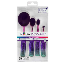 Moda เซ็ทแปรงแต่งหน้า Prismatic Face Perfecting Kit (4ชิ้น/ชุด) - Moda, ความงาม