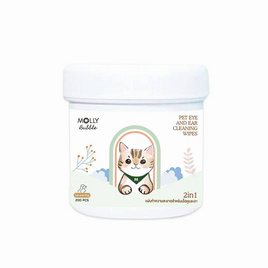 Molly Bubble 2in1 แผ่นเช็ดหู&ตา สำหรับสัตว์เลี้ยง - Molly, ผ้าเปียก