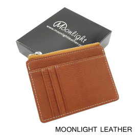 Moonlight AC027BKO กระเป๋าใส่เหรียญ ใส่บัตรหนังแท้ รุ่น Pure - MOONLIGHT, แฟชั่น