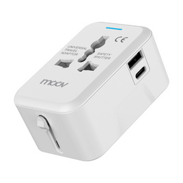 Moov หัวแปลงปลั๊กไฟ Universal Travel รุ่น TA01 - Moov, ปลั๊กไฟมาตราฐาน