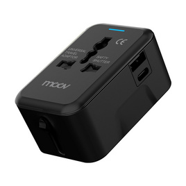 Moov หัวแปลงปลั๊กไฟ Universal Travel รุ่น TA01 - Moov, รางปลั๊กไฟ