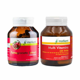 Morikami เซ็ต Multi Vitamins บรรจุ 30 แคปซูล และ Pomegranate Extract บรรจุ 30 แคปซูล - Morikami, อาหารเสริม