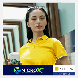 Mos(มอส) เสื้อโปโลหญิง MicroX สีเหลือง สีสด ไม่ขึ้นขน ยับยาก - MOS (มอส), เสื้อผ้าและเครื่องประดับ