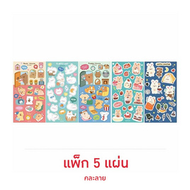 Moshi Moshi สติ๊กเกอร์ คละลาย (แพ็ก 5 แผ่น) - Moshi Moshi, 7Online