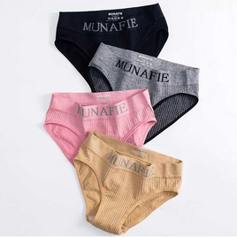 Munafieเกงใน เก็บพุง  แพค 4 ชิ้น คละสี - Munafie, ชุดชั้นใน