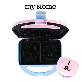 My home เครื่องทำแซนวิส LINE FRIENDS 2ช่อง รุ่น SW244 ชมพูฟ้า - My Home, เครื่องทำแซนวิส
