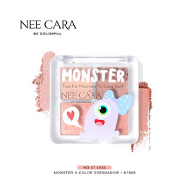 NEE CARA อายแชร์โดว์ MONSTER 4 COLOR EYESHADOW N1965 8g - NEE CARA, ตกแต่งดวงตา