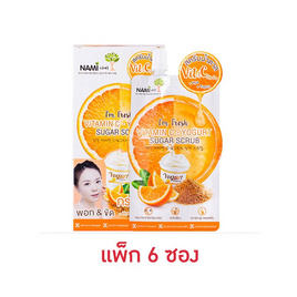 Nami สครับน้ำตาล I'm Fresh Vitamin C Yogurt Sugar Scrub 30 มล.(6ซอง) - Nami, สครับผิวหน้า