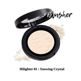 Nario Llarias Highlighter 3.9 g. #01 Snowing Crystal - Nario llarias, แก้ม