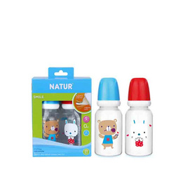 Natur ขวดนมทรงกลม 4 OZ. แพ็ก 2 - NATUR, แม่และเด็ก