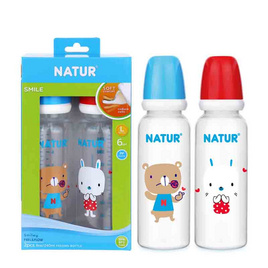 Natur ขวดนมทรงกลม 8 OZ. แพ็ก 2 - NATUR, แม่และเด็ก