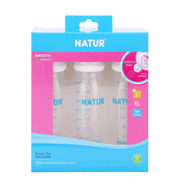 Natur ขวดนมสมูทไบโอมิมิค 8 OZ. แพ็ก 3 - NATUR, 7Online