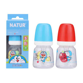 Natur ขวดนม PP โดราเอมอนทรงกลม 2 OZ. คละสี - NATUR, แม่และเด็ก