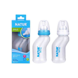 Natur ขวดนม PP ทรงสุขภาพ 4 OZ. (คละสี) - NATUR, Natur ขวดนมเด็ก ราคาพิเศษ