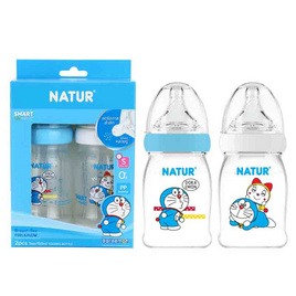 Natur ขวดนมสมาร์ทไบโอมิมิคโดราเอมอน PP 5 OZ. แพ็ก 2 - NATUR, อุปกรณ์ให้นม