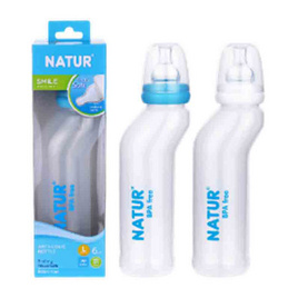 Natur ขวดนม PP ทรงสุขภาพ 8 OZ. (คละสี) - NATUR, แม่และเด็ก