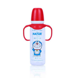 Natur ขวดนม PP โดราเอมอนทรงกลมแขนจับ 8 OZ. คละสี - NATUR, อุปกรณ์ให้นม